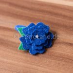 Haarklammer, Blume, blau