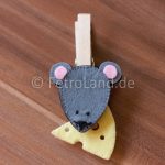 Kinderspiel aus Filz, Wer was isst, Maus