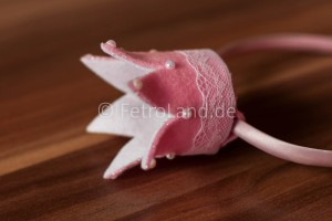 Haarreif, Krone, rosa   