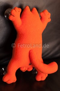 Kater aus Fleece, orange