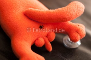 Kater aus Fleece, orange