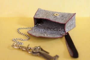 Schlüsseltasche, Filz, Etui